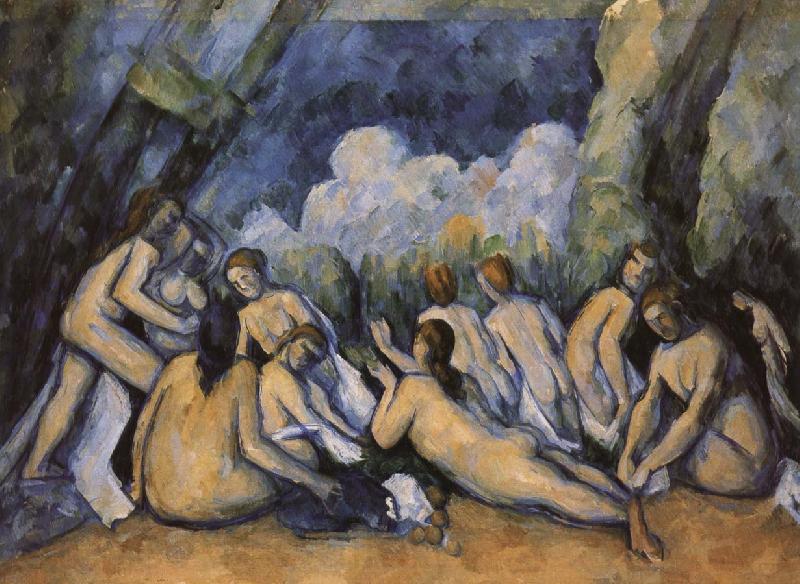 Paul Cezanne big bath person Spain oil painting art